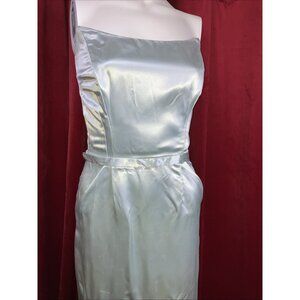 ICE QUEEN Liquid Satin Cocktail Dress 50s Glamorous